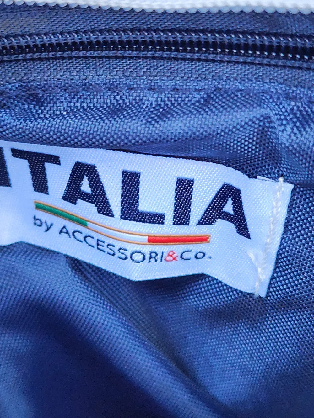 NWT Vintage Italia Messenger Crossbody Bag White Soccer Crest